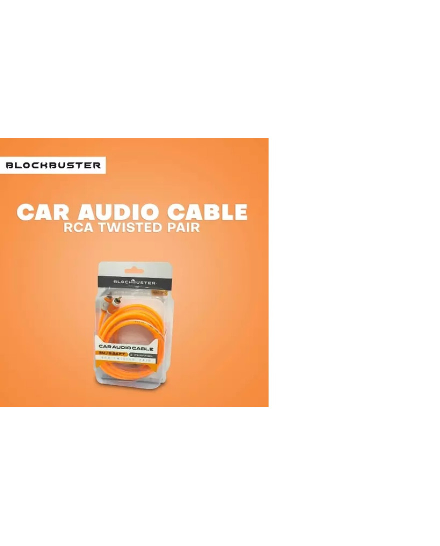 Blockbuster BBT 505 RCA Cable | Used for Car Amplifier, Car Audio, Car Subwoofer